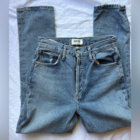 Agolde Women’s High Rise Riley Jeans - Picture 1 of 7